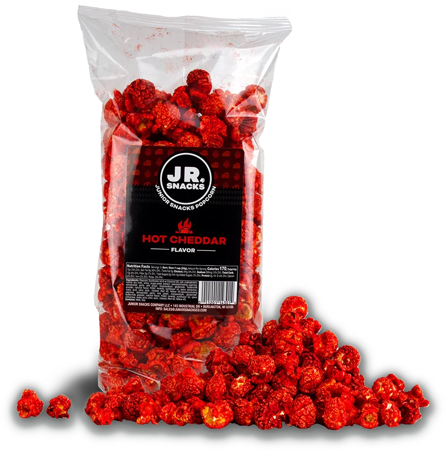 Junior Snacks Co. Hot Cheddar Popcorn
