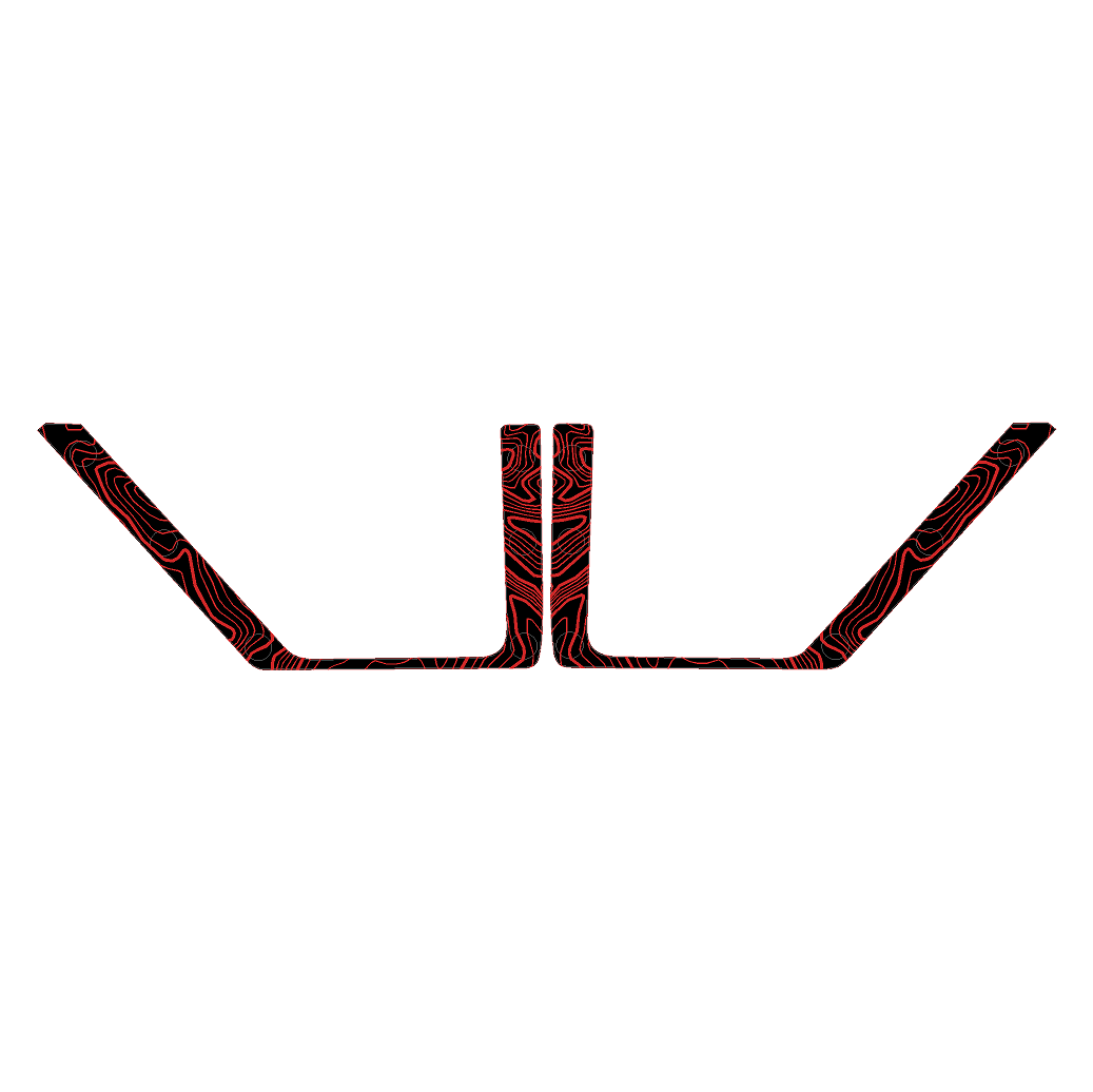 Topo Front Door Net Trim Overlay Kit (Printed Series) - 2021+ Bronco