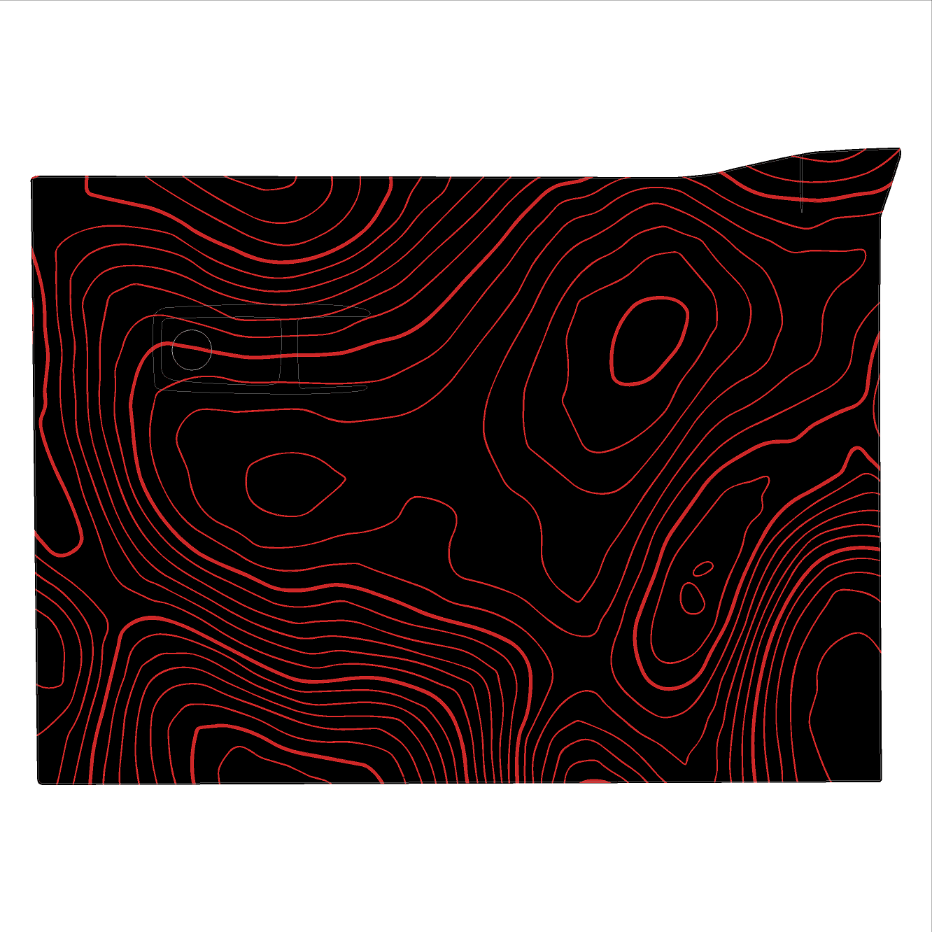 Topo Glovebox Overlay Kit (Printed Series) - 2021+ Bronco