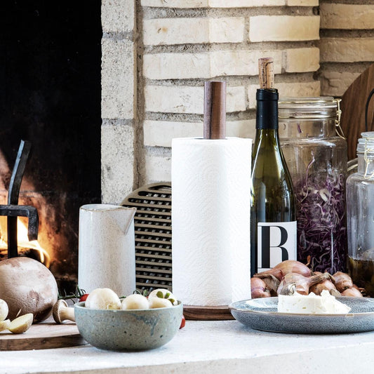 House Doctor - 'Nature Ackacie' Natural Acacia Paper Towel Stand (1CT)