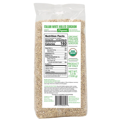 L’Oro Del Sud, Organic Italian White Hulled Sorghum, 52.9 oz (1.5 kg)