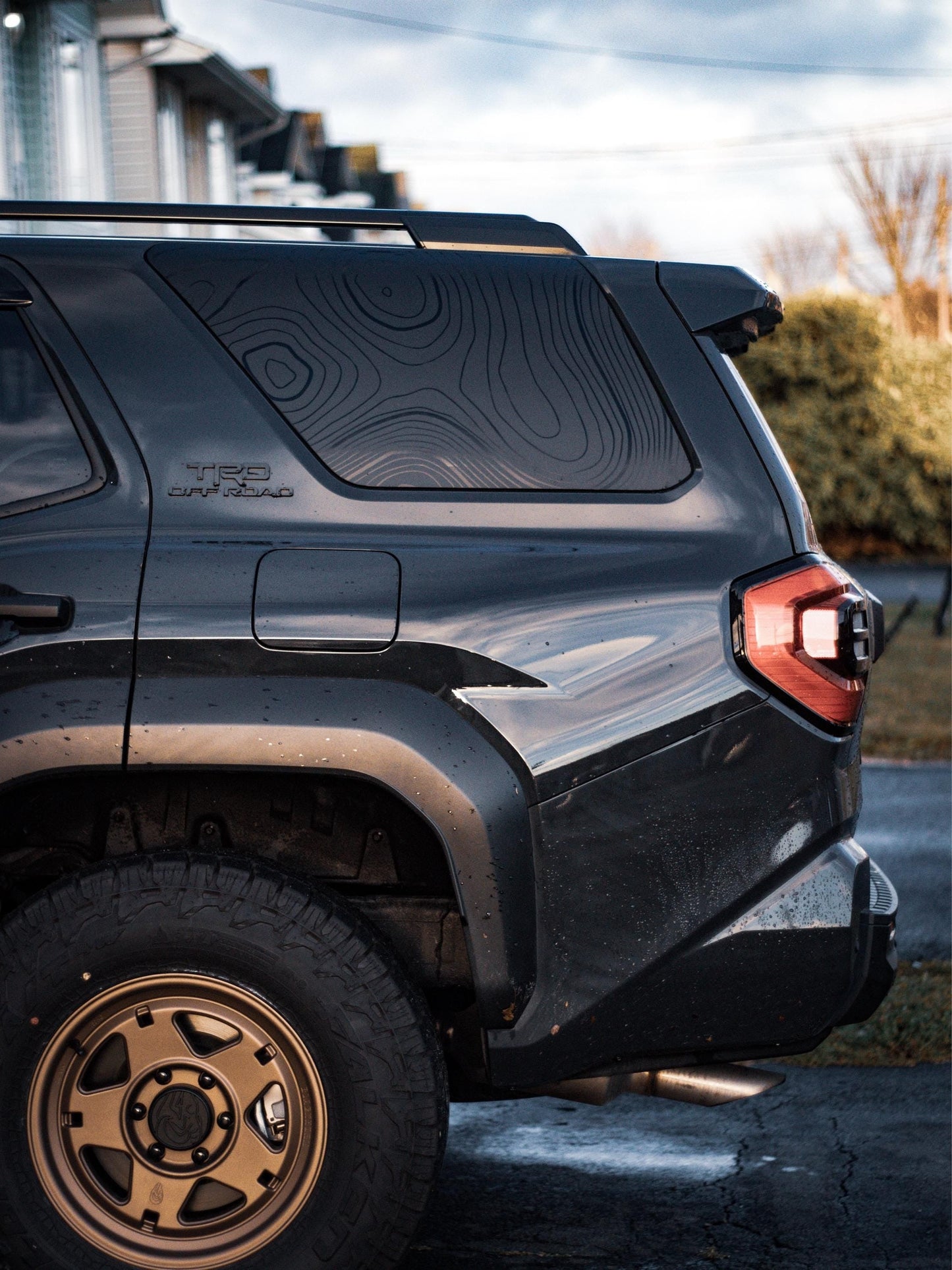 Topographic Rear Window Overlay V2 - 2025+ 4Runner