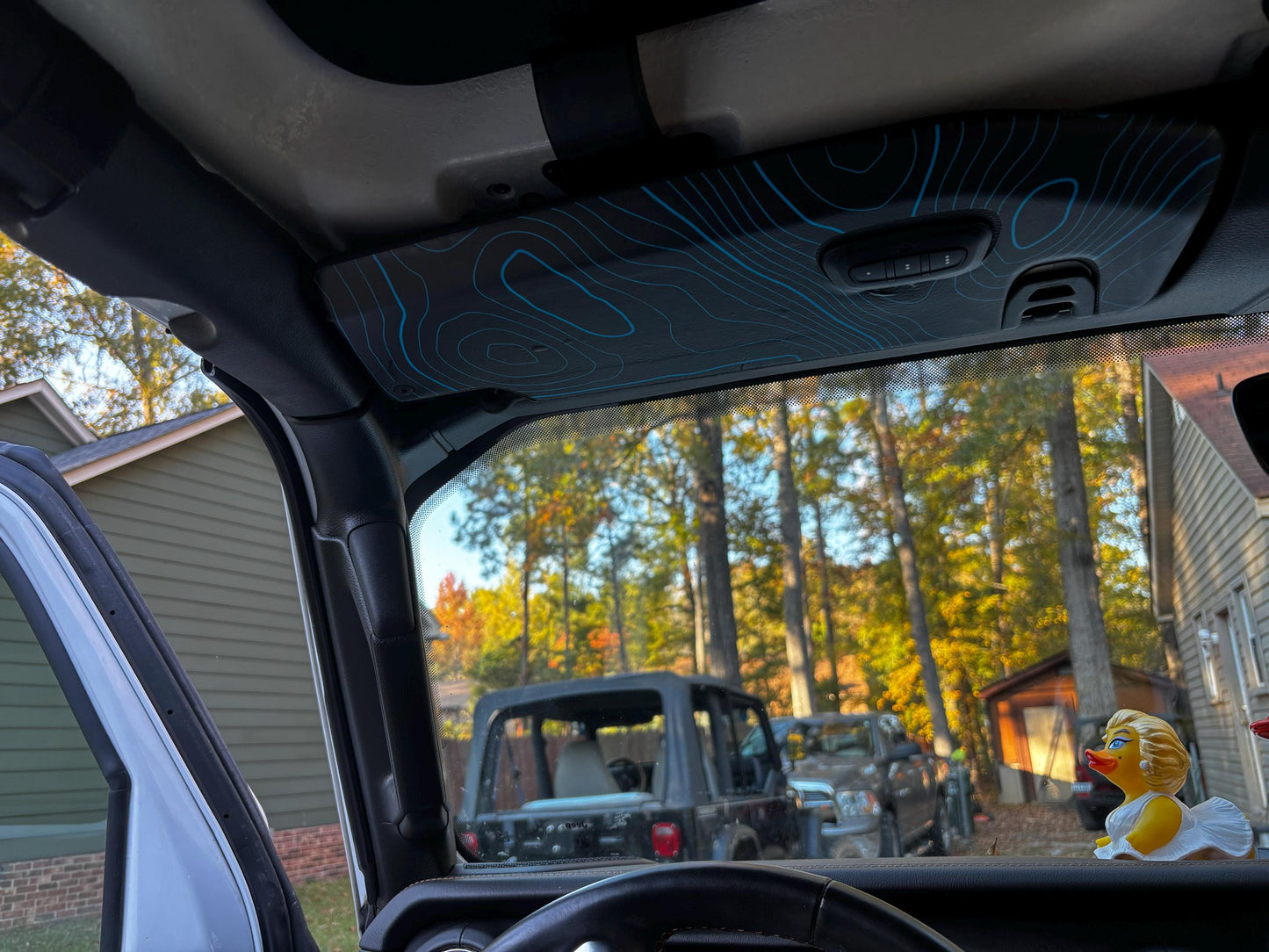 Topographic Map Sun Visor Overlays - 2018+ Jeep Wrangler JL / Jeep Gladiator JT