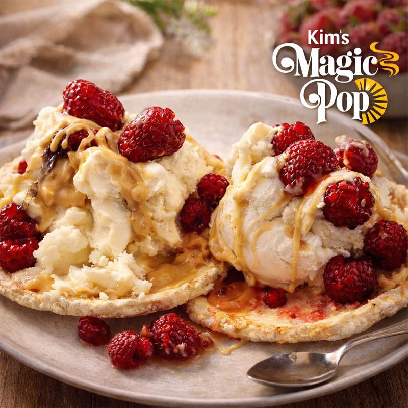 Kim's Magic Pop - Cinnamon Swirl Drizzled Flavor, Salted Caramel Flavor Drizzled & Dark Chocolate Combination [6 pack, 12 pack]