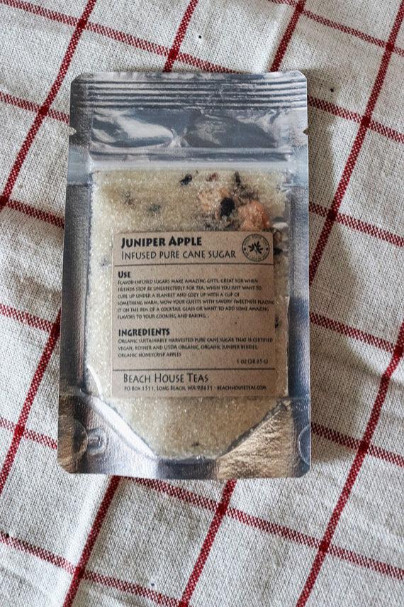 Juniper Apple infused artisan culinary  sugar
