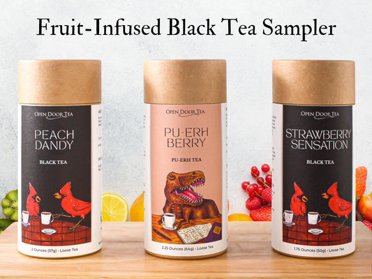 Open Door Tea Fruit-Infused Black Tea Sampler
