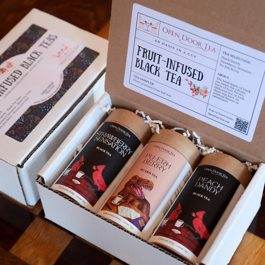 Open Door Tea Fruit-Infused Black Tea Sampler