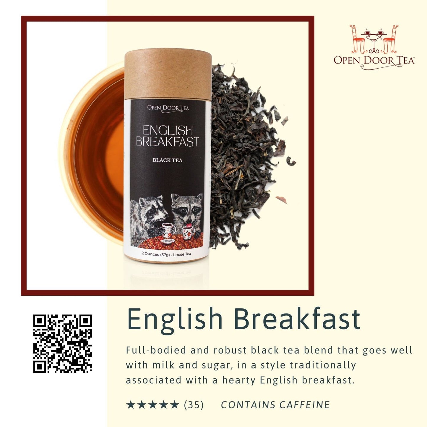 Open Door Tea Traditional Tea Sampler | 3 Loose Leaf Teas for Gifts & Tastings