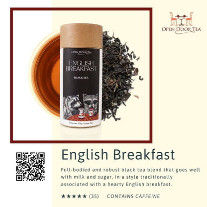 Open Door Tea Traditional Tea Sampler | 3 Loose Leaf Teas for Gifts & Tastings