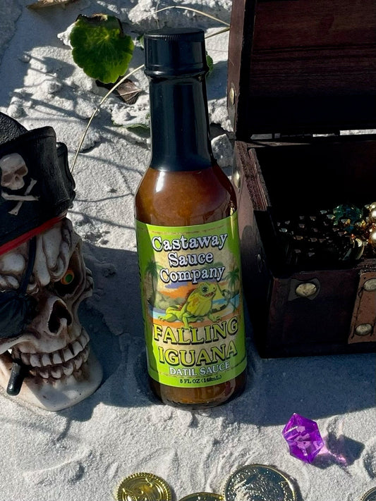 Falling Iguana — Castaway Sauce Company