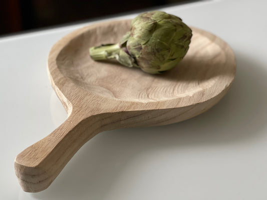 Natural Round Wood Paddle