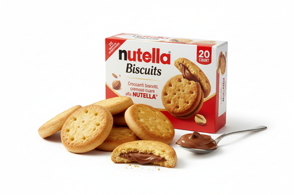 Nutella Biscuits - Premium Hazelnut Cocoa Cookies | Imported from Italy (20-Count, 9.7 oz)