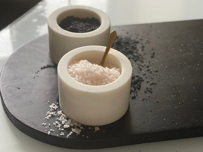 Mango Wood Tray w/ Marble Bowls