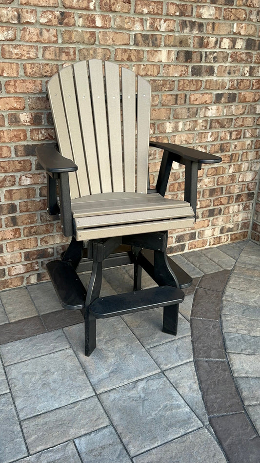 Outdoor Counter Height Chair with Arms Swivel