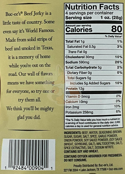 Buc-ee's Sweet And Spicy Beef Jerky