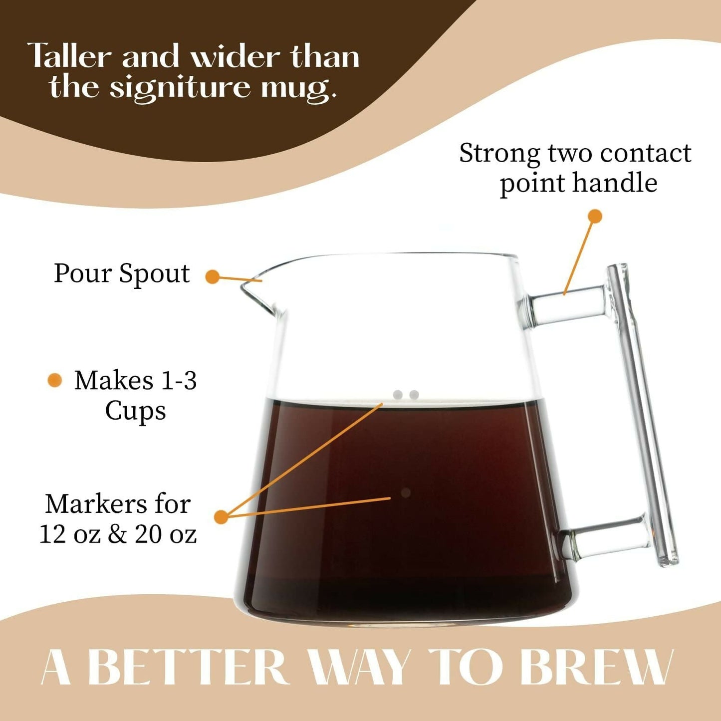 Pure Over Signature Carafe - 4 Count