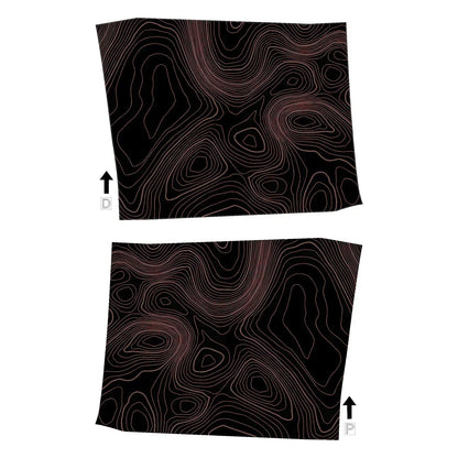 Topographic Interior Door Handle Overlays - 2024+ Land Cruiser