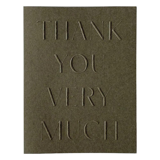 Jaymes Paper - 'Thank You Very Much' Card (1CT)