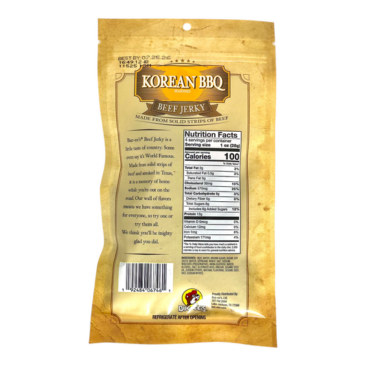 Korean BBQ Beef Jerky