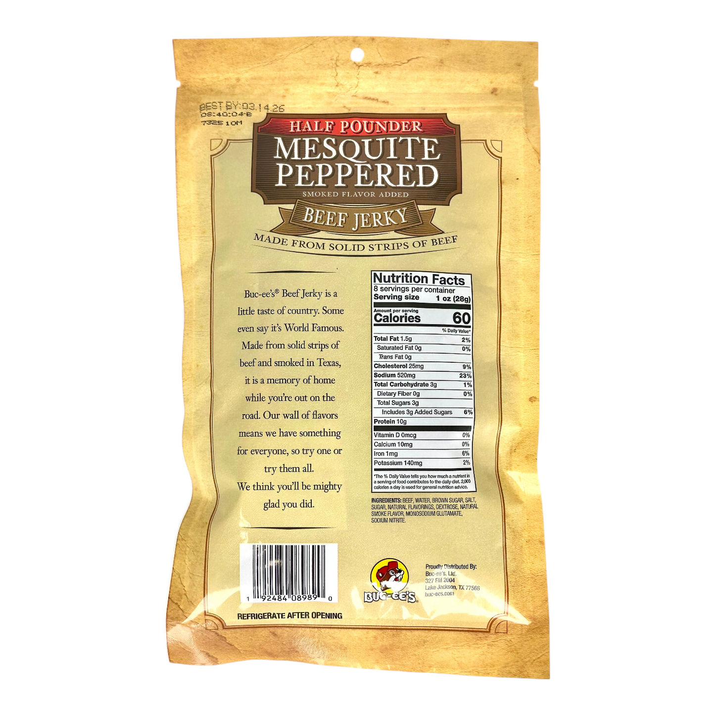 Mesquite Peppered Beef Jerky