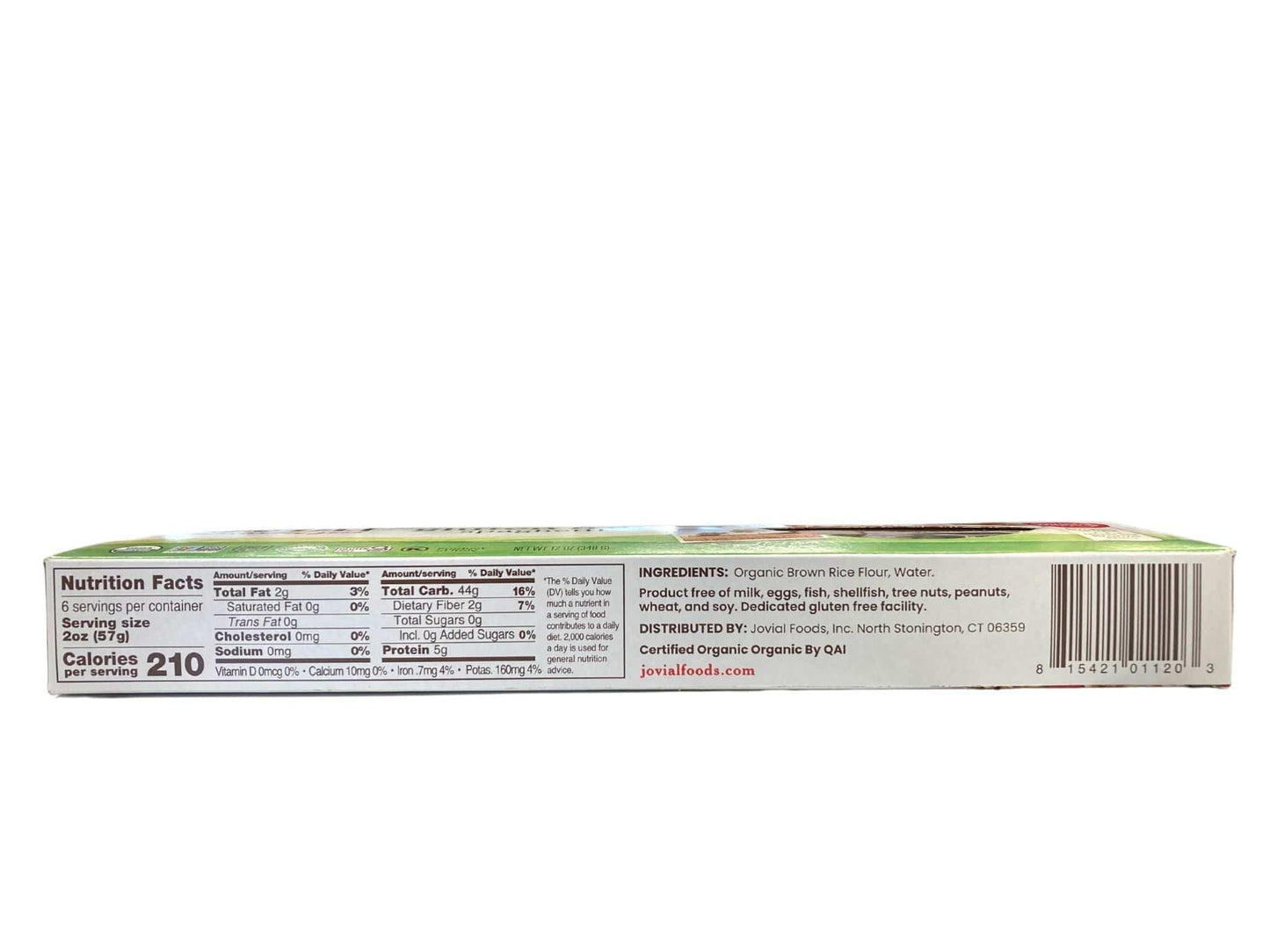 Spaghetti, Brown Rice, Organic, Jovial, Gluten-Free