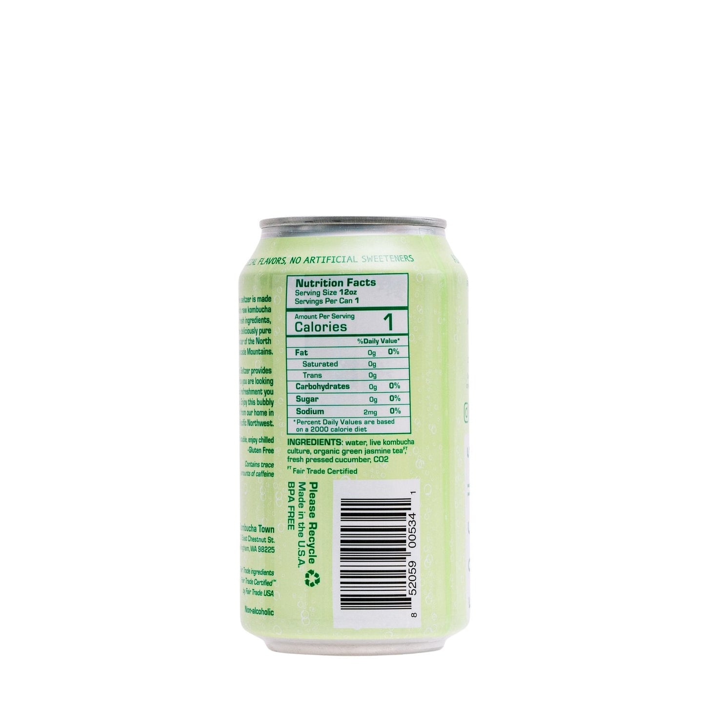 KombuchaTown Cucumber Live Seltzer (case of 12)