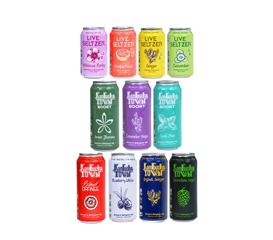 KombuchaTown Variety Pack of Kombucha and Seltzer