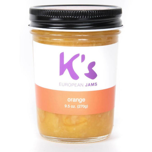 K’s European Orange Marmalade Jar - 12 jars x 9.5oz case
