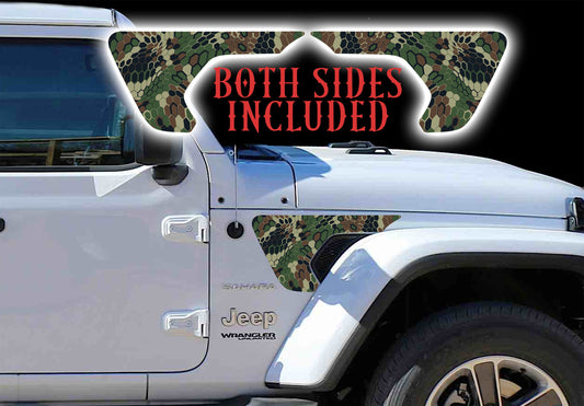 Kryptek camo fender vent for the JL or JT 2018 or newer