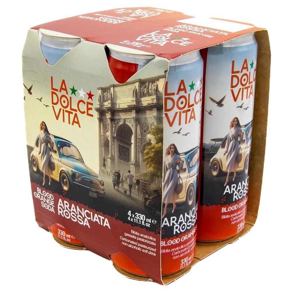 La Dolce Vita - 'Aranciata Rossa' Blood Orange Soda (4PK)