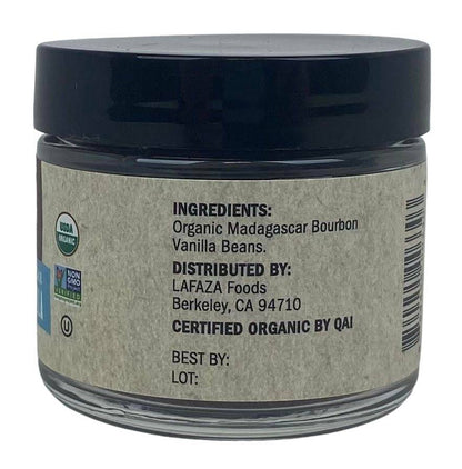 Vanilla, Ground, Organic, Pure Madagascar