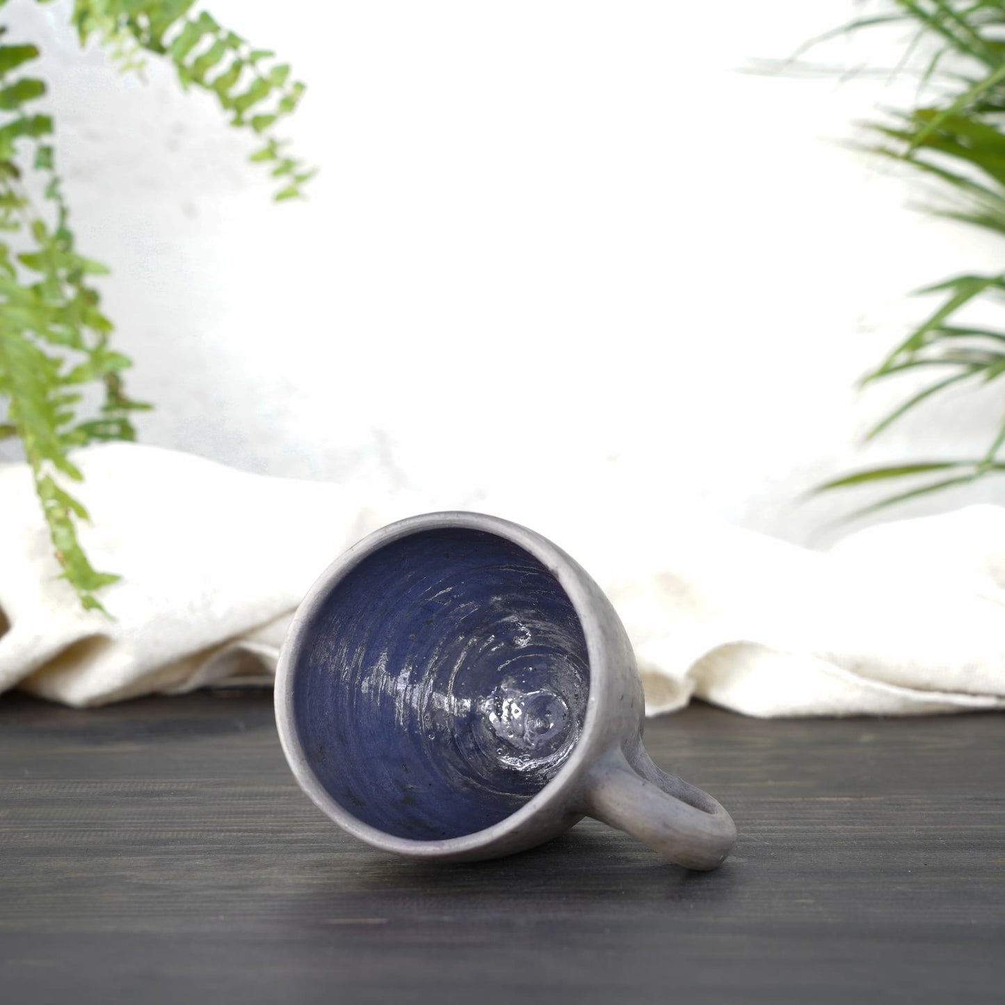 Wool+Clay Large Earth Ceramic Mug | Blue