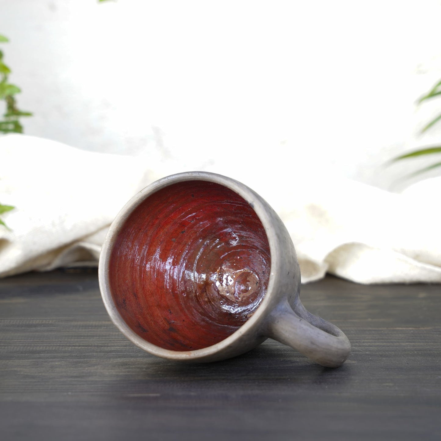 Wool+Clay Large Earth Ceramic Mug | Red