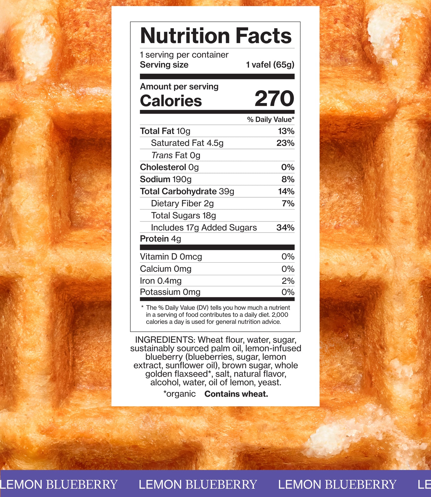 Lemon-Blueberry Liège Vafels