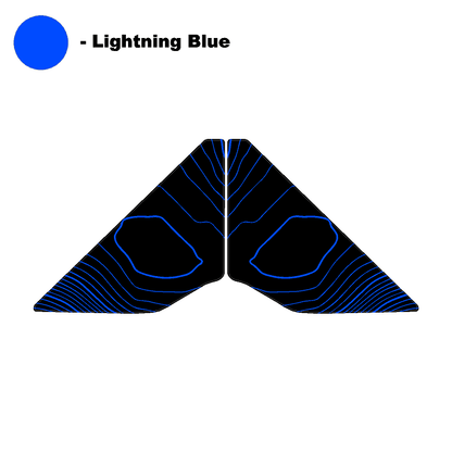 Topo Rear Window Triangle Overlay (Printed Series) - 2021+ Bronco 4 Door