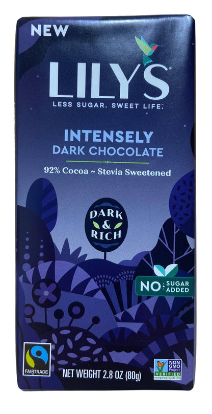 Chocolate Bars, Dark, Stevia Sweetened, Lily's