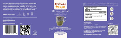 Stress-Me-Not Tea | Organic Lemon Balm, Lavender Tea Blend