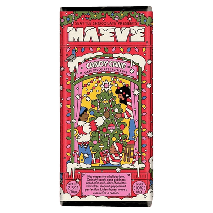 Maeve Chocolate - 'Candy Cane' Truffle Bar (2.5OZ)