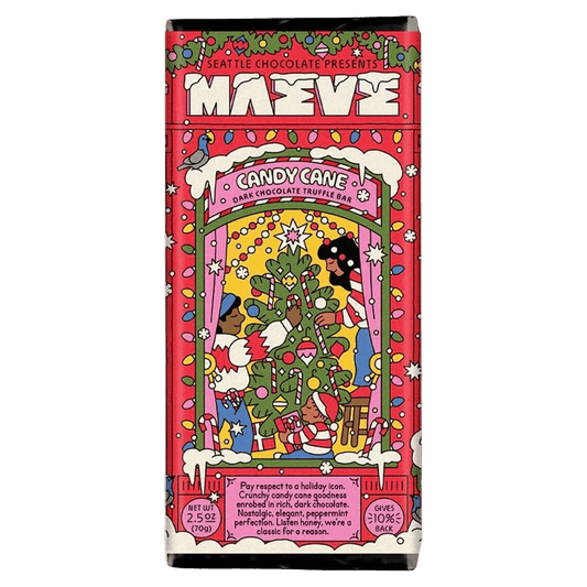 Maeve Chocolate - 'Candy Cane' Truffle Bar (2.5OZ)