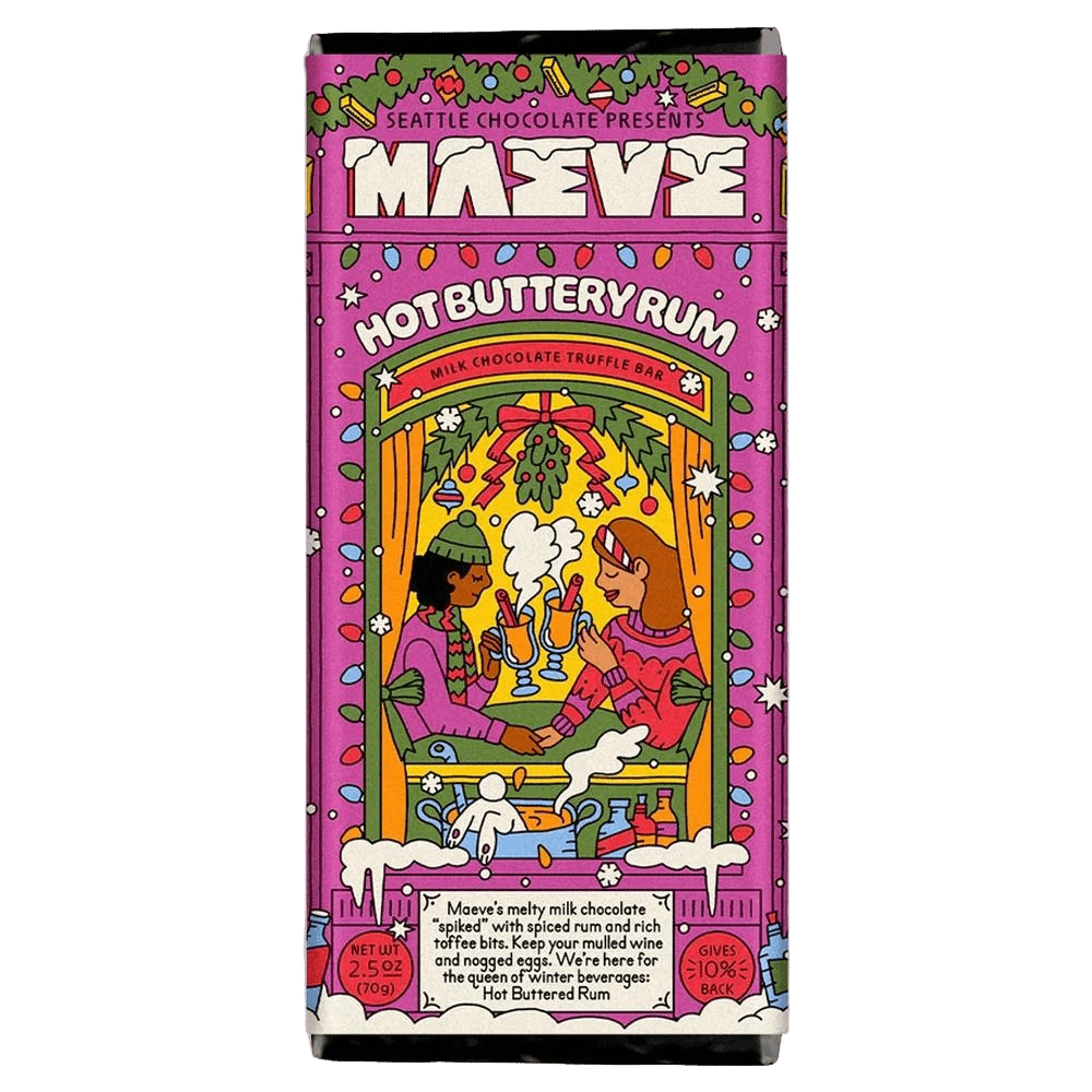 Maeve Chocolate - 'Hot Buttery Rum' Truffle Bar (2.5OZ)