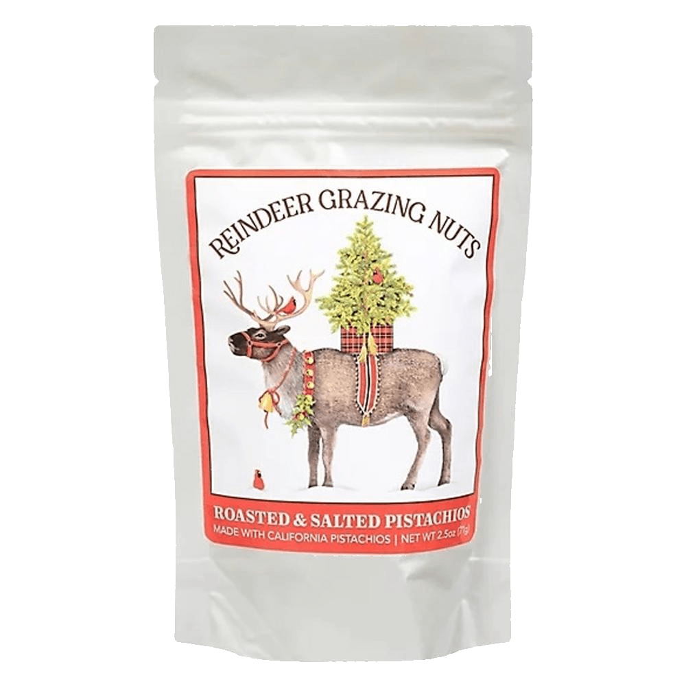 Maisie Jane's - 'Reindeer Grazing Nuts' Roasted & Salted Pistachios (2.5OZ)