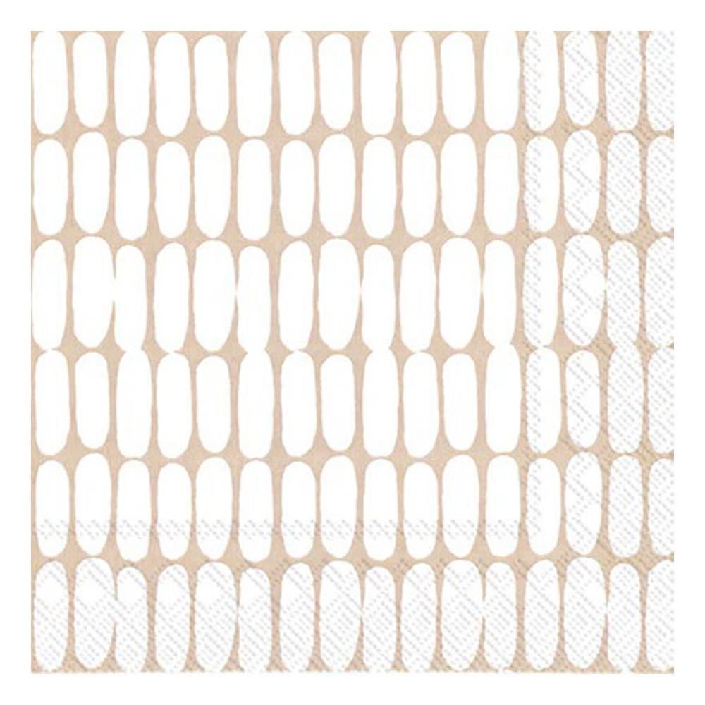 Marimekko - 'ALKU Linen Cream' Paper 3-Ply Napkins (20CT)