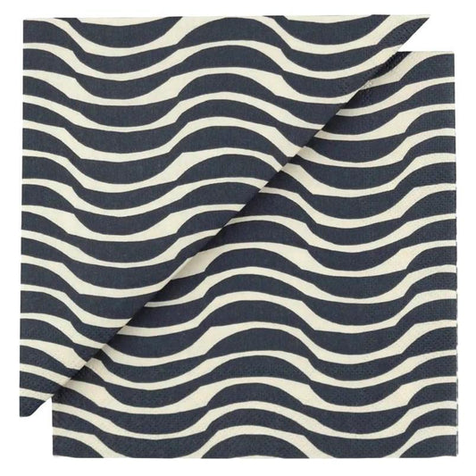 Marimekko - 'PALKO Cream Blue' Paper 3-Ply Napkins (20CT)