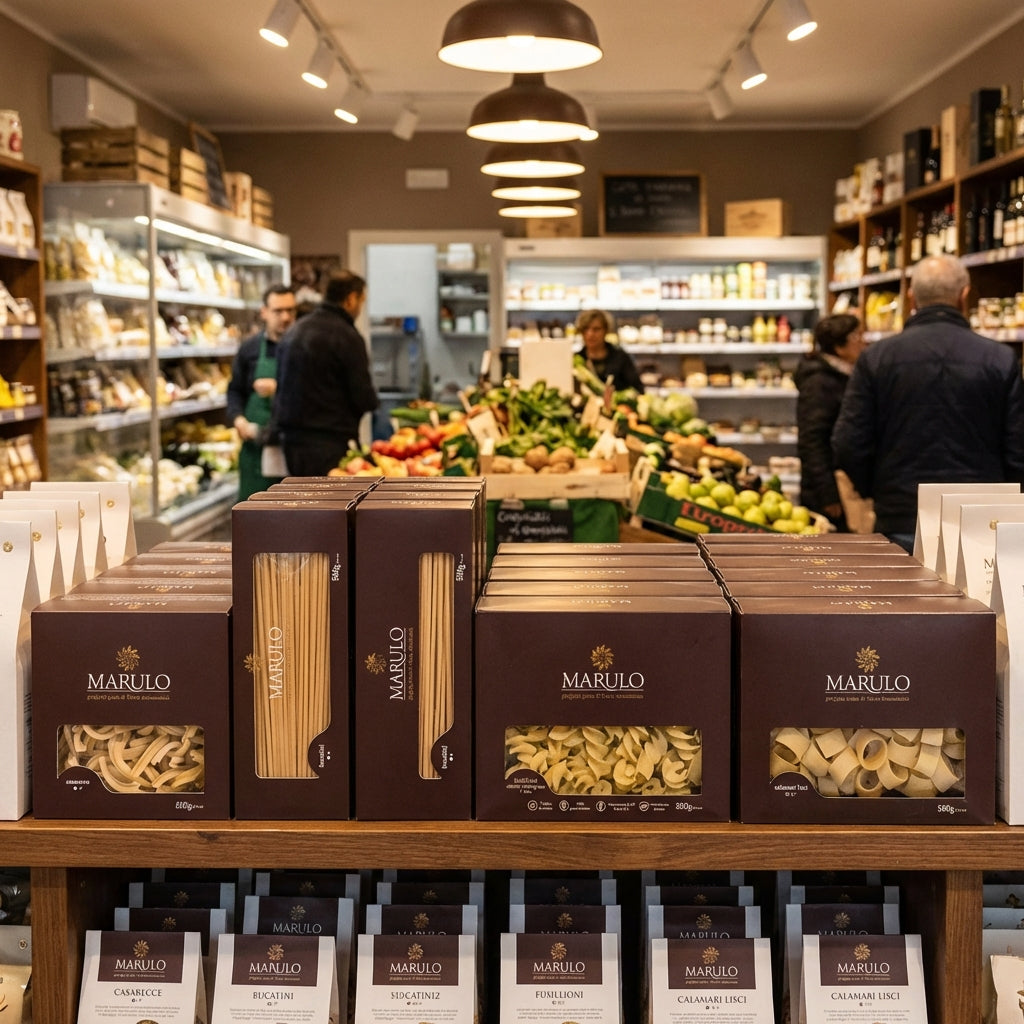 Marulo Calamarata Artisan Pasta 500g | Bronze Die-Cut | Made in Naples, Italy