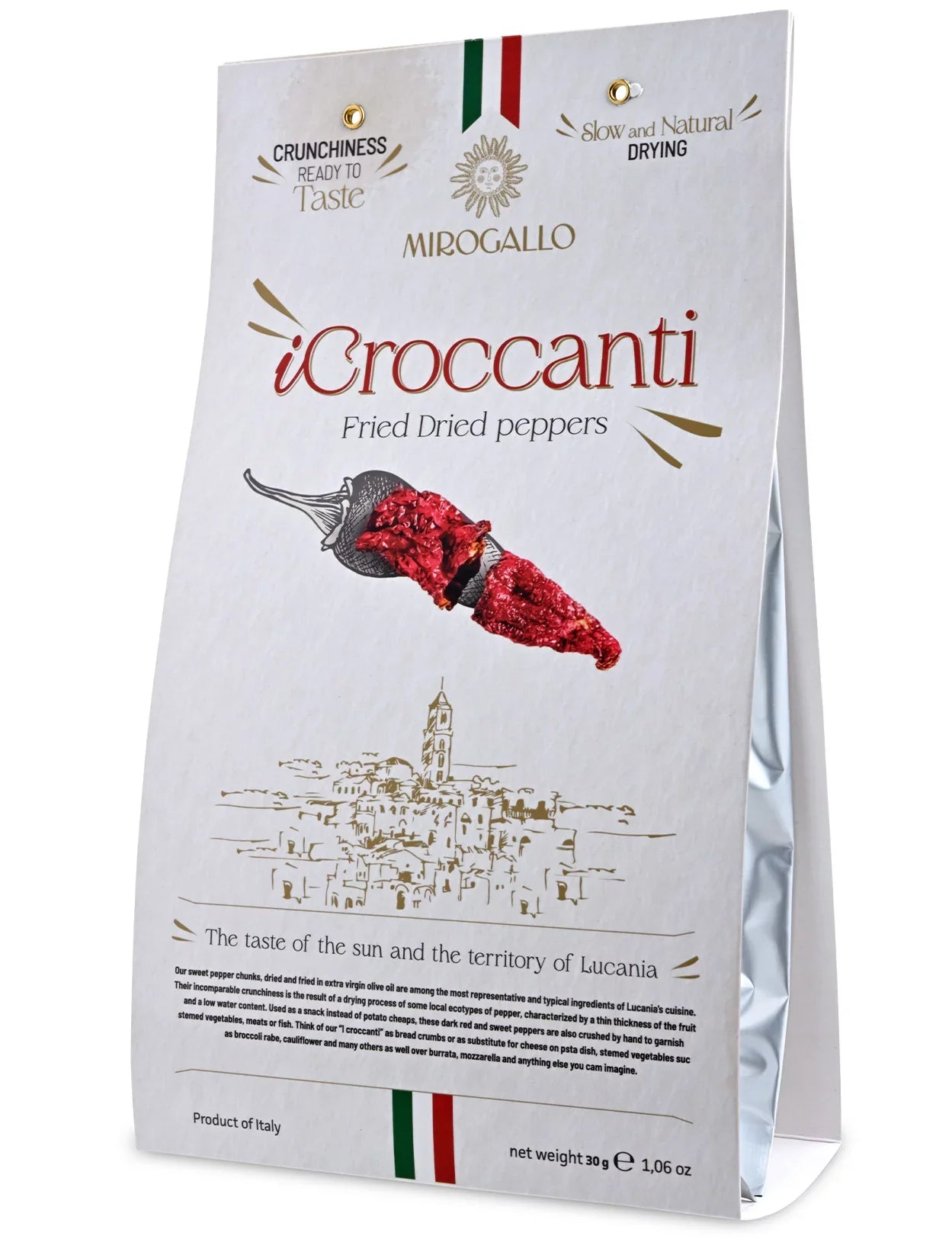 Croccanti Cruschi Peppers Produced by: Masseria Mirogallo  in Basilicata, Italy