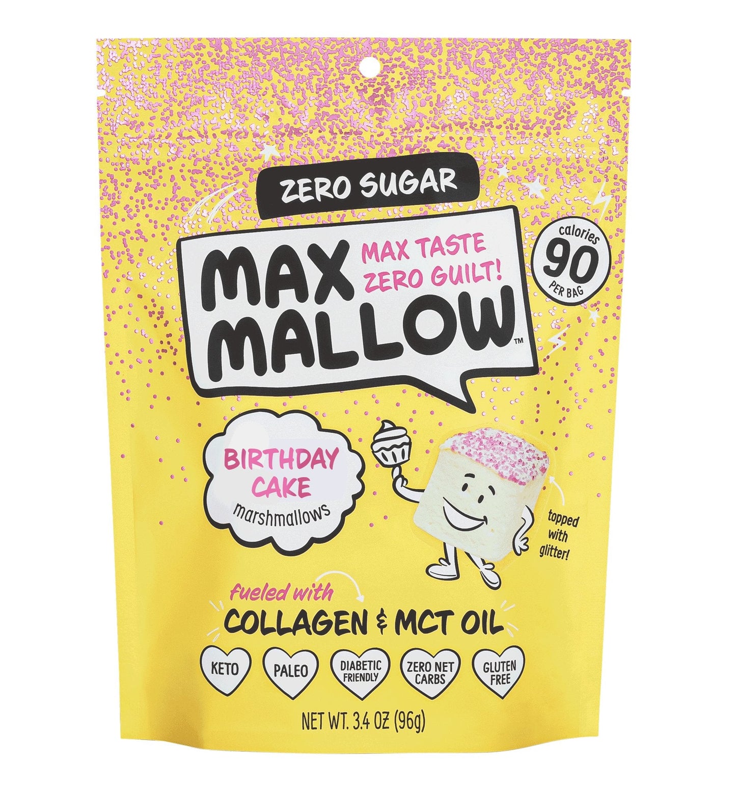 Max Sweets Birthday Cake Sugar-Free Marshmallow