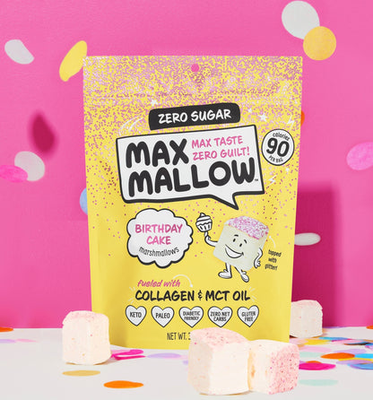 Max Sweets Birthday Cake Sugar-Free Marshmallow