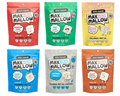 Max Sweets Collagen Mallow 6 Pack Variety Bundle