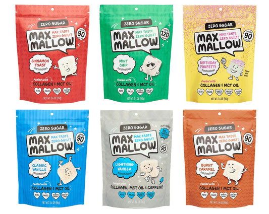 Max Sweets Collagen Mallow 6 Pack Variety Bundle