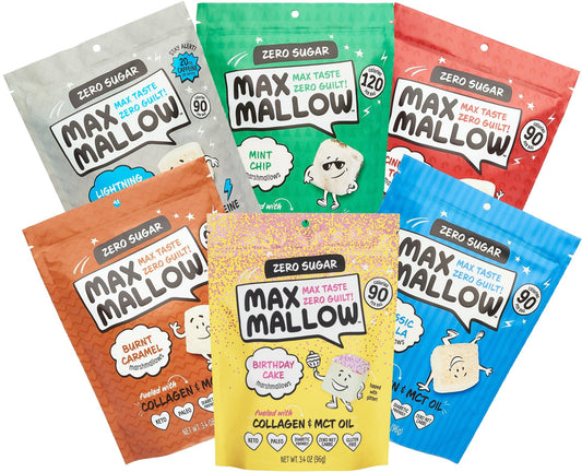 Max Sweets Collagen Mallow 6 Pack Variety Bundle